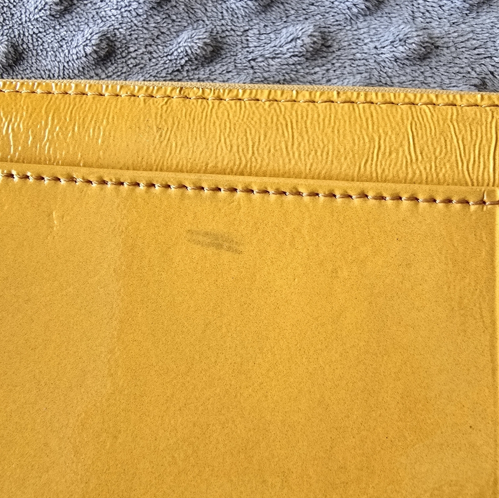 Kate Spade New York Yellow Patent Leather Zip Around Wallet - Picture 4 of 7